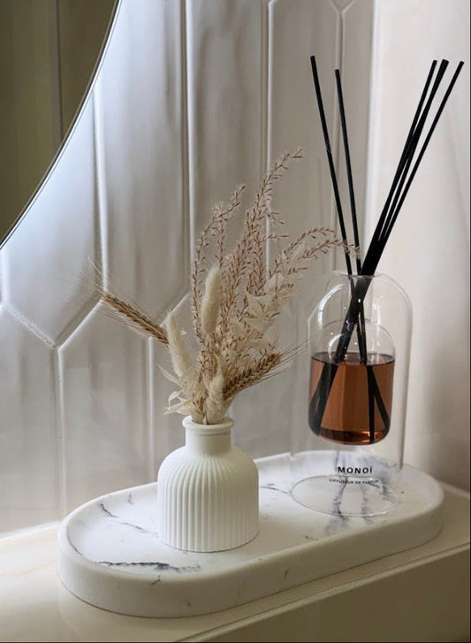 Komplekt - minivaas + kimp (hele naturaalne)