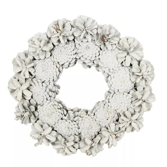 Valge käbipärg (Ø24 cm)