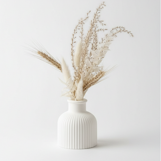 Komplekt - minivaas + kimp (hele naturaalne)